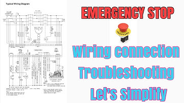 Generator EMERGENCY STOP, wiring connection, troubleshooting lets simplify