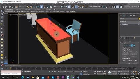 How to create Reception Table 3d Design Very Easy and short time by Autodesk 3DS MAX 2020.