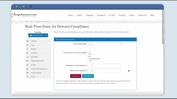7.  Fit Test Records
