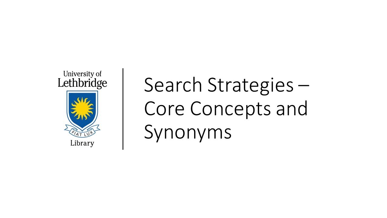 Search Strategies Core Concepts And Synonyms YouTube search-strategies-core-concepts-and-synonyms-youtube