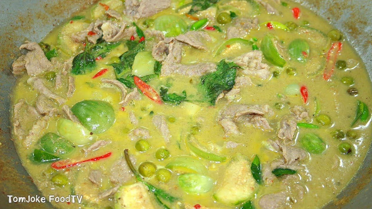 วิธีทำแกงเขียวหวานเนื้อติดมันให้อร่อยนุ่มได้ที่บ้าน Thai Green Curry