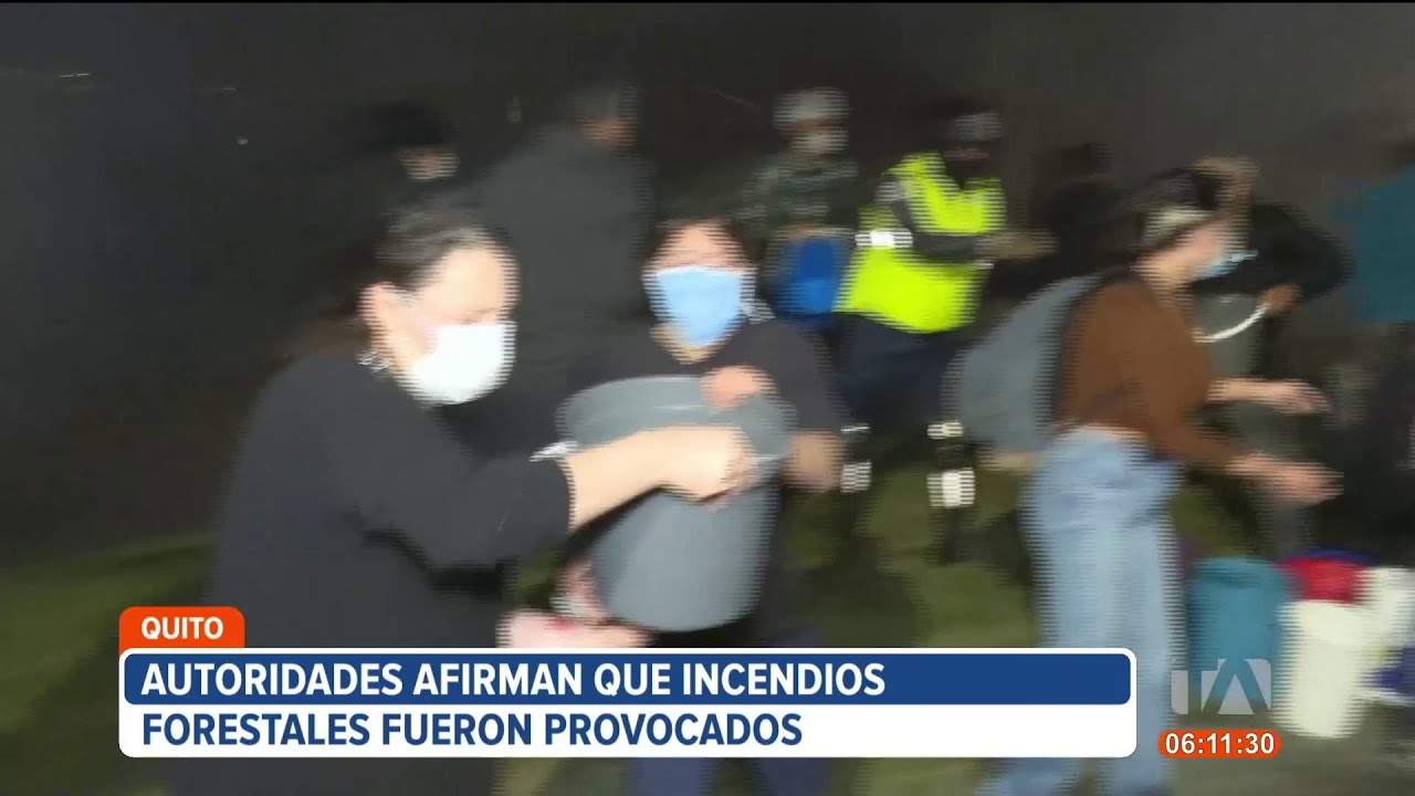 Autoridades de Quito y del Gobierno concuerdan que incendios fueron provocados