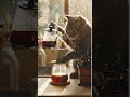 朝の魔法:猫とねずみのコーヒー儀式 ☕🐾|Morning Brew Magic: A Cat & Mouse Coffee Ritual ☕🐾