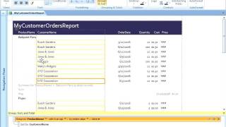 Access 2007 Creating Groups And Total Reports