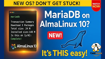 How to install MariaDB Server on AlmaLinux 10