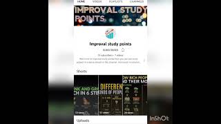 Improval study points #like#share#subscribe#youtube#shorts#video