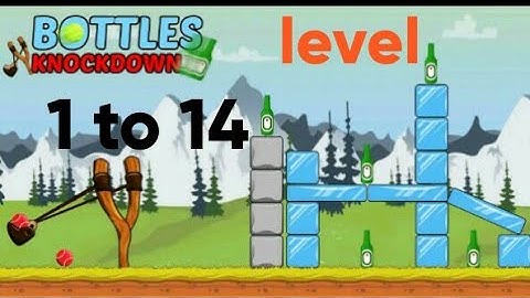 Bottle shooting game.knock down & flip. Woods  level 1 to 14  ( game point ms )
