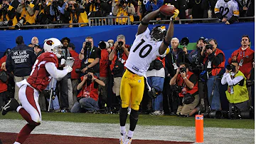 Santonio Holmes Game Winning Touchdown Catch Super Bowl XLIII (2008)