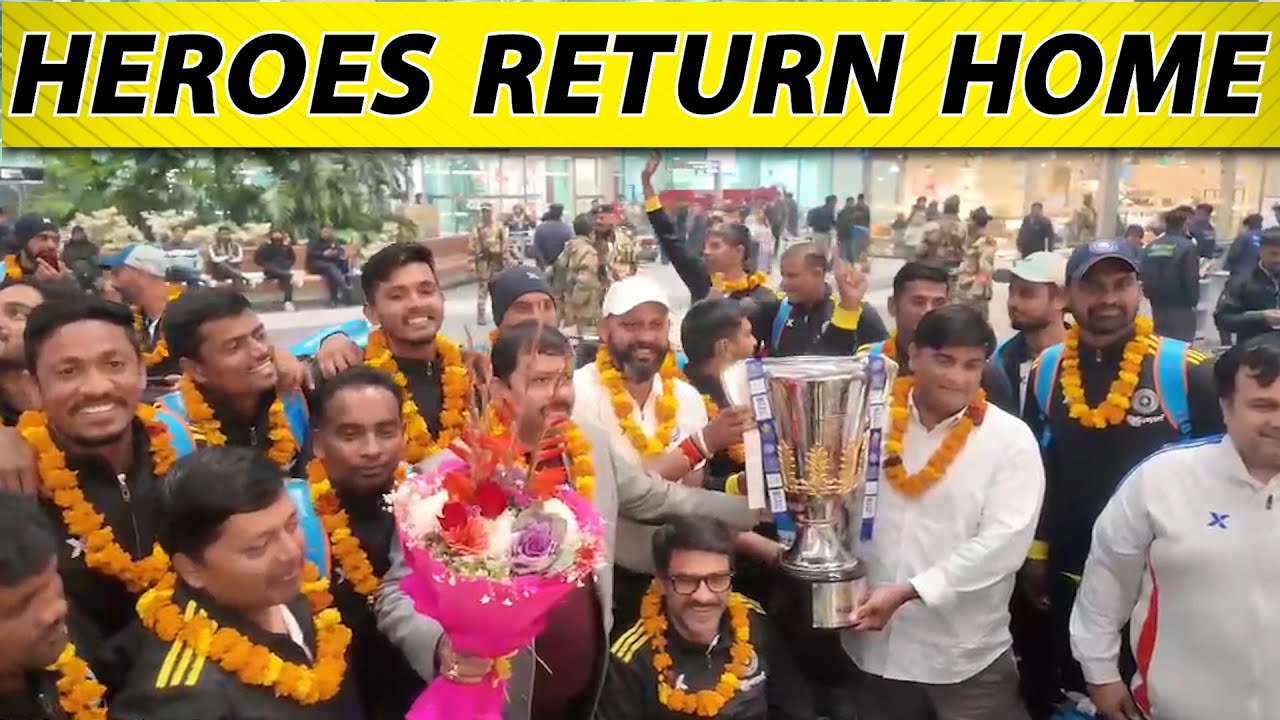 🔴Team India received a warm and grand welcome at Delhi Airport by the DCCI team