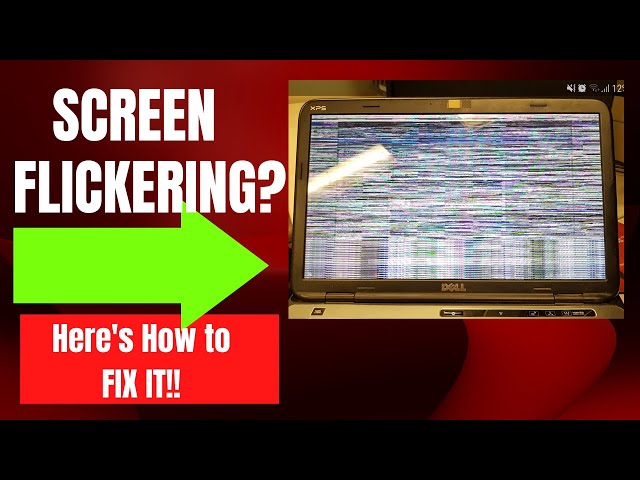 hp pavilion laptop screen flickering windows 10