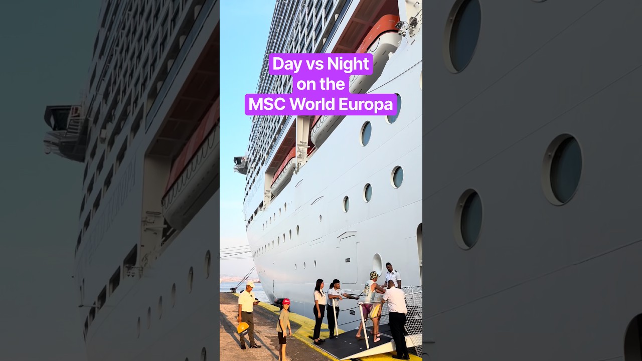 MSC World Europa DAY VS NIGHT #mscworldeuropa #msccruise #cruisedayvsnight #cruise