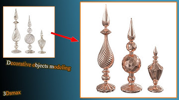 decorative objects modeling in 3dsmax