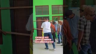 Kantor DISTANBUNKAN Kota Subulussalam Turut di segel kontraktor #shorts