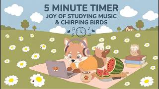 5 Minute Timer - Cute Daisy Field Animation