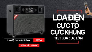 Loa điện karaoke Dalton TS-18A8500 3000W khui thùng và test tính năng của loa