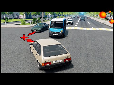 Видео: ПОСЛЕДНИЙ ПОВОРОТ! Аварии НА ПЕРЕКРЕСТКЕ! - BeamNg Drive