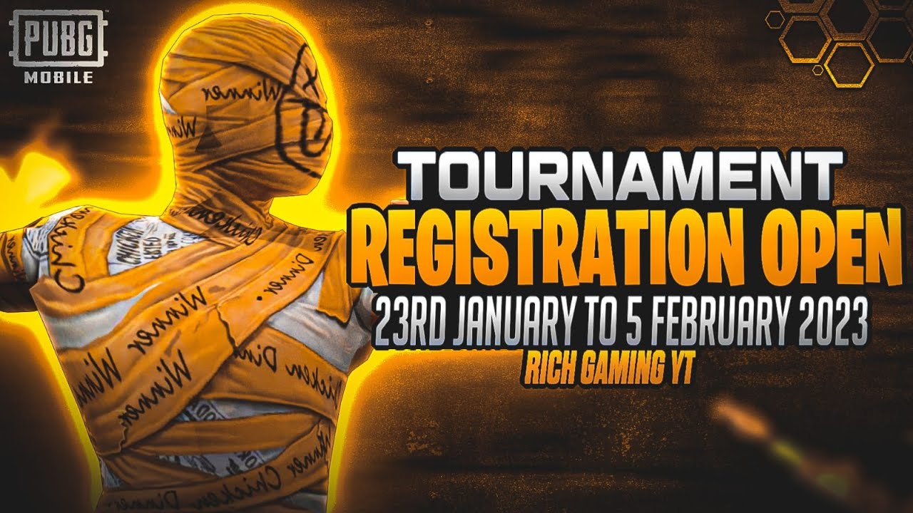 PUBG MOBILE TOURNAMENT REGISTRATION OPEN JOIN US UC & RP GIVEAWAY