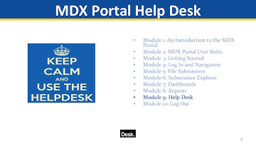 MDX Portal Helpdesk