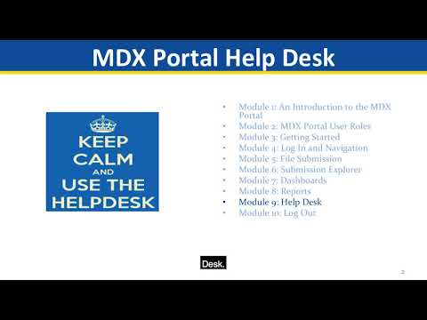 MDX Portal Helpdesk