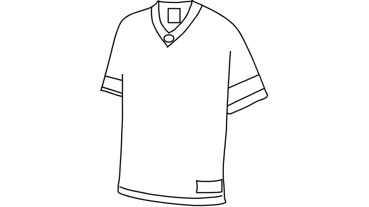 how to draw a jersey