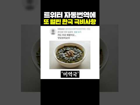 <strong>트위터</strong> 자동번역에 또 털린 한국 극비사항
