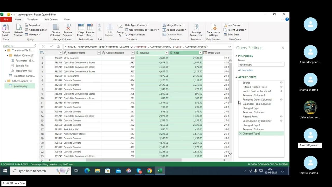 POWER QUERY 2nd part: Power Query in MS Excel Advanced Data ...