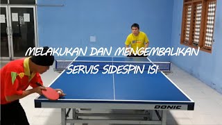 Melakukan dan Mengembalikan Servis Sidespin Isi