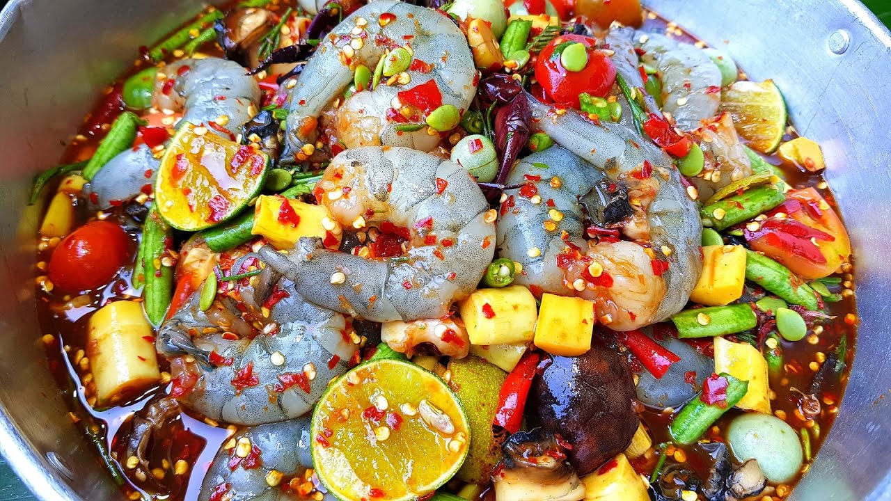 กับข้าวกับปลาโอ 631 : ตำป่าเกาเหลานรกแตก  ซื้อ 42  ออก 41  ฮ่วย !!  super spicy mix salad