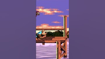Donkey Kong Country 3 - Tidal Trouble (1-3) Level: Kiddy Kong’s Water Skip for Bonus Game