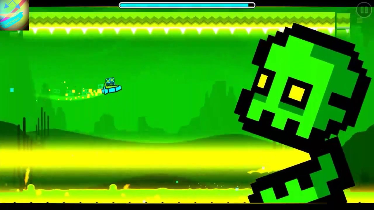 Включи geometry dash press start