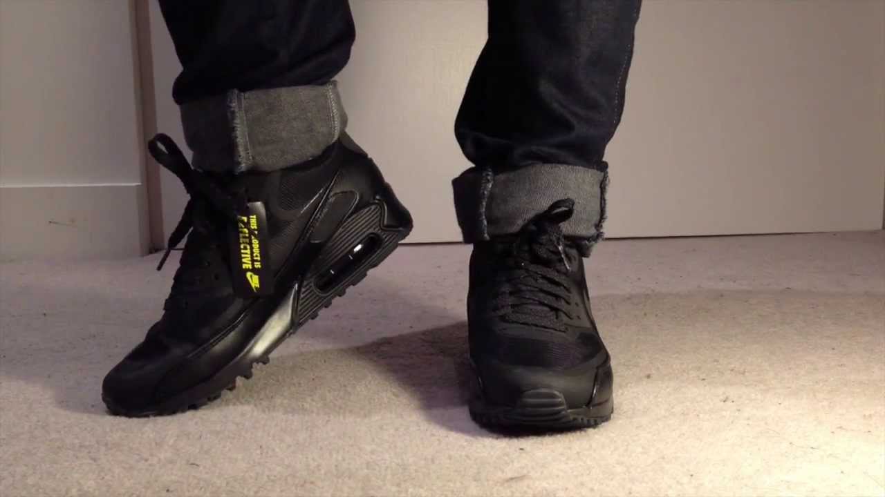 aankomen Wauw Vuil Nike Air Max 90 Black"Tape" "Reflective" Unbox & On feet - YouTube