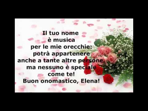 Buon onomastico, Elena!