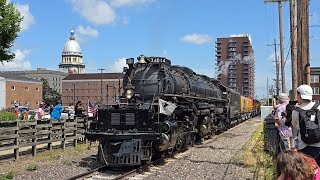 Union Pacific Railroad Big Boy 4014 Steam Locomotive on Springfield IL Sub to St. Louis, MO 7/18/26