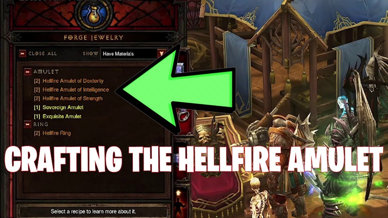 Diablo 3 hellfire ring and amulet guild YouTube