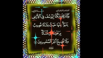 سورة يوسف الآية ( 56 )