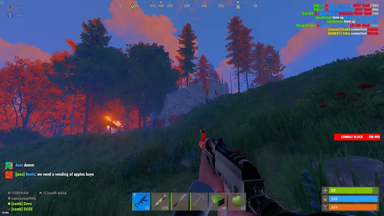 Roof camping zerg bullies me into demon mode (purple demon emoji)