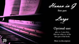 Largo - Backing track in G for Piano Hanon exercises (part one)