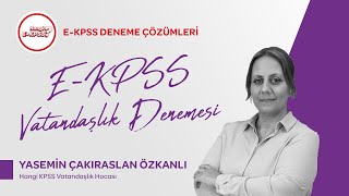 EKPSS Vatandaşlık Deneme Çözümü | Yasemin Özkanlı Hangi KPSS ?#ekpss #ekpss2024 screenshot 4