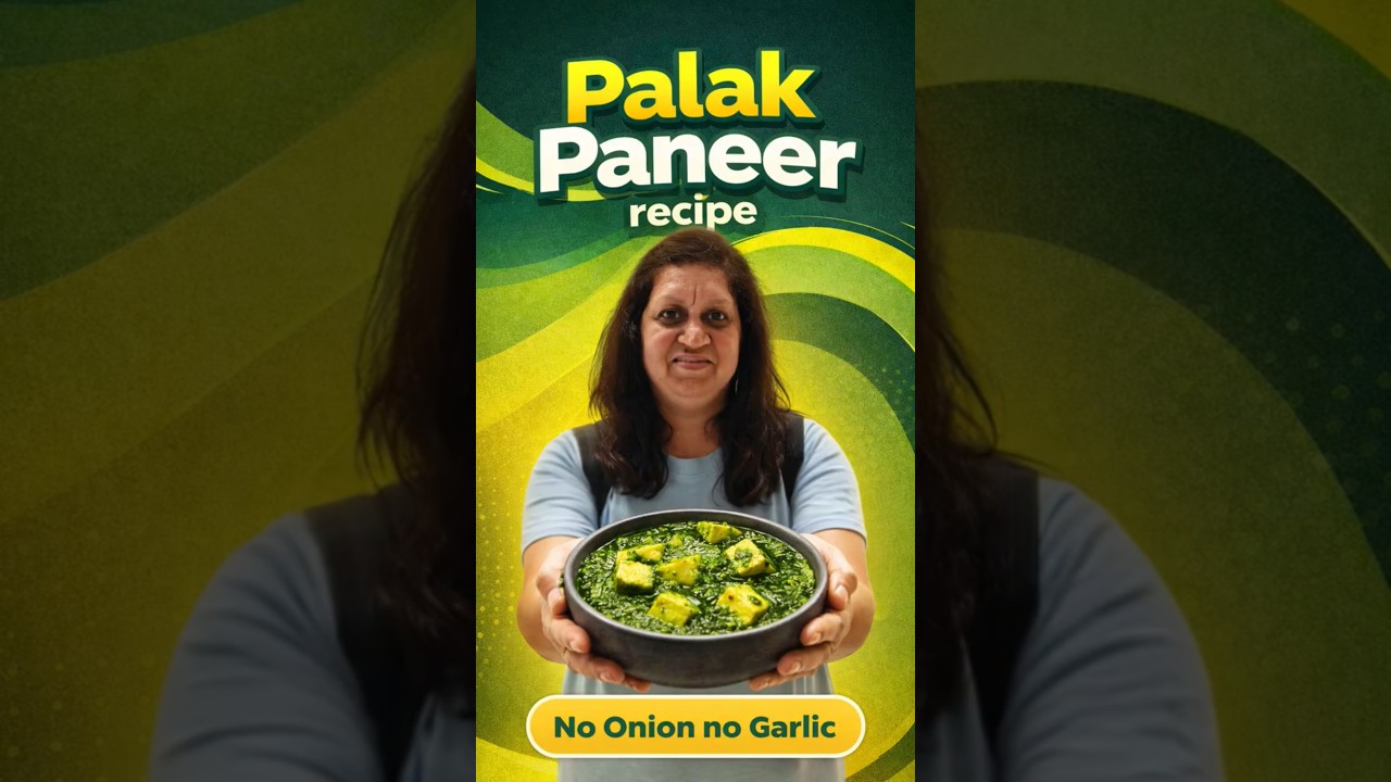 palak paneer without onion garlic full recipe video #gujaratifood #gujaratieatsdotcom