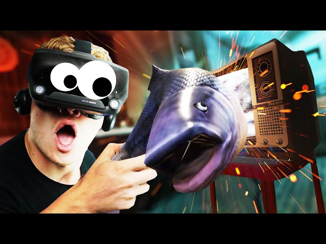 I DESTROYED A HOTEL ROOM WITH A GIANT FISH in VR!!?! Hotel RNR Virtual Reality Valve Index