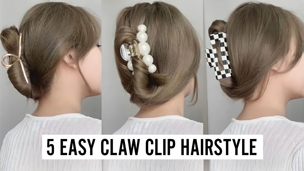 5 EASY CLAW CLIPS HAIRSTYLE  Trendiest Hairstyle 2022!! 