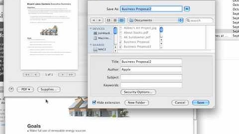 How to Easily Create PDFs on your MAC OS X