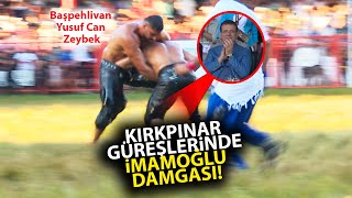 Kırkpınar Yağlı Güreşlere Ekrem İmamoğlu Damgası Başpehlivan Yusuf Can Zeybekin Zaferini Alkışladı