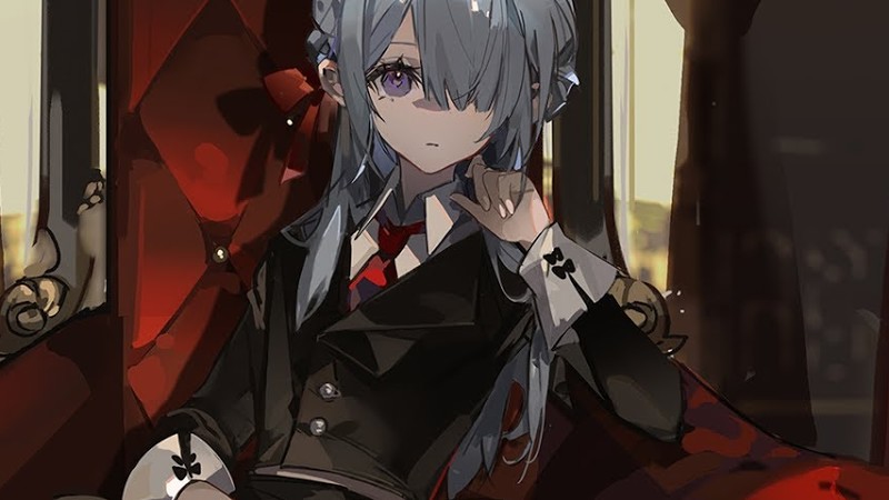 Malva. - Roses -Crimson Corsage-