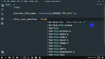 How to Display File Modification Date in PHP