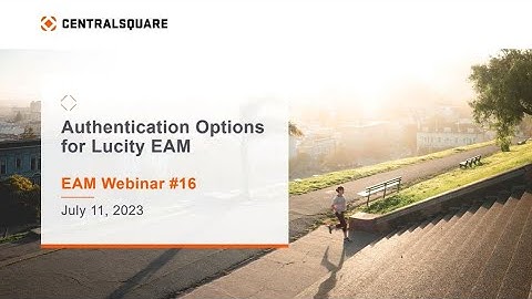 Authentication Options in Lucity EAM