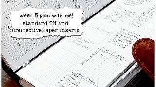Standard TN Weekly Plan with Me | @creffectivepaper  Inserts (February 20 - 26)