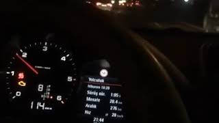 Araba snap- gece gezmesi insta story Porsche yagmurlu