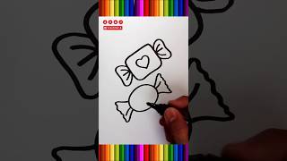 how to draw a candy #candy #drawing #shorts