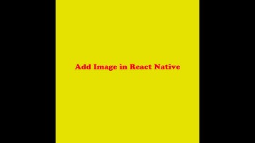 Add Image in React Native